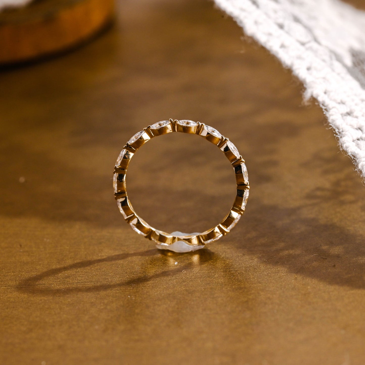 0.37 CT Round Full Eternity Lab Grown Diamond Wedding Band
