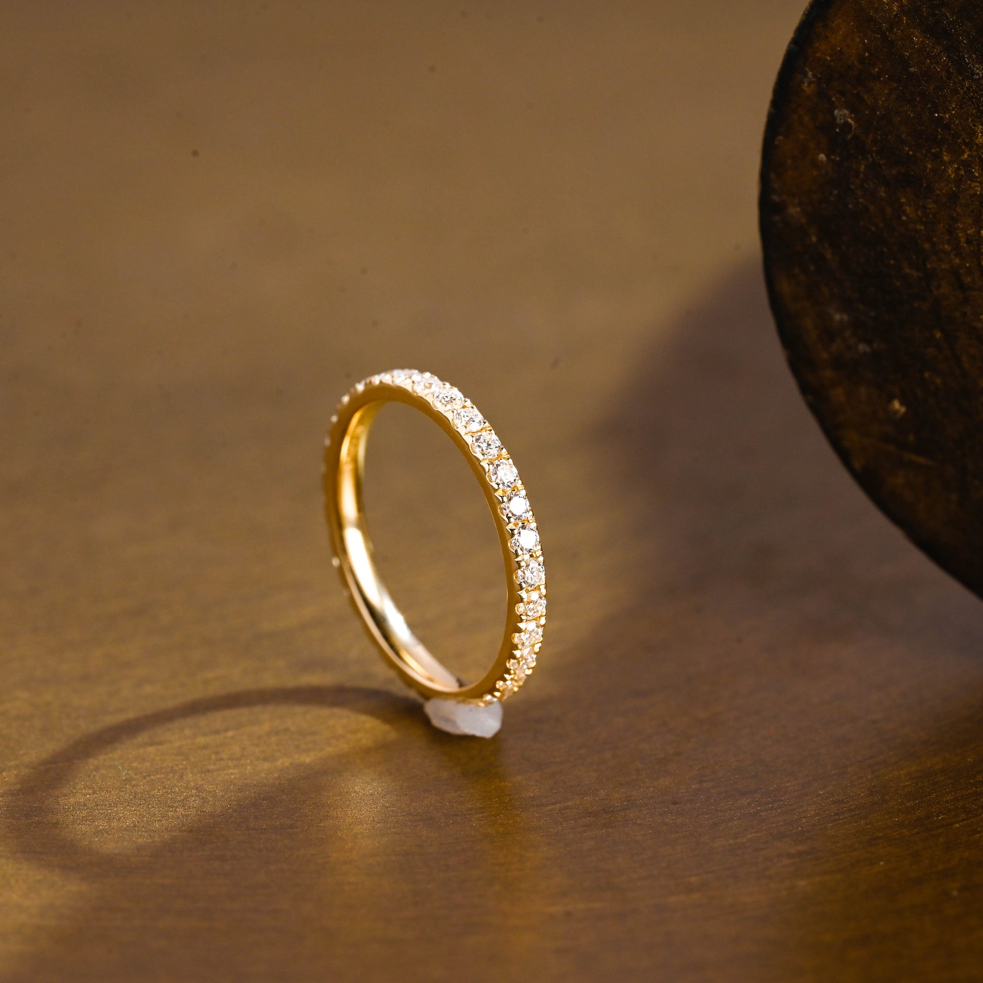 0.37 CT Round Full Eternity Lab Grown Diamond Wedding Band