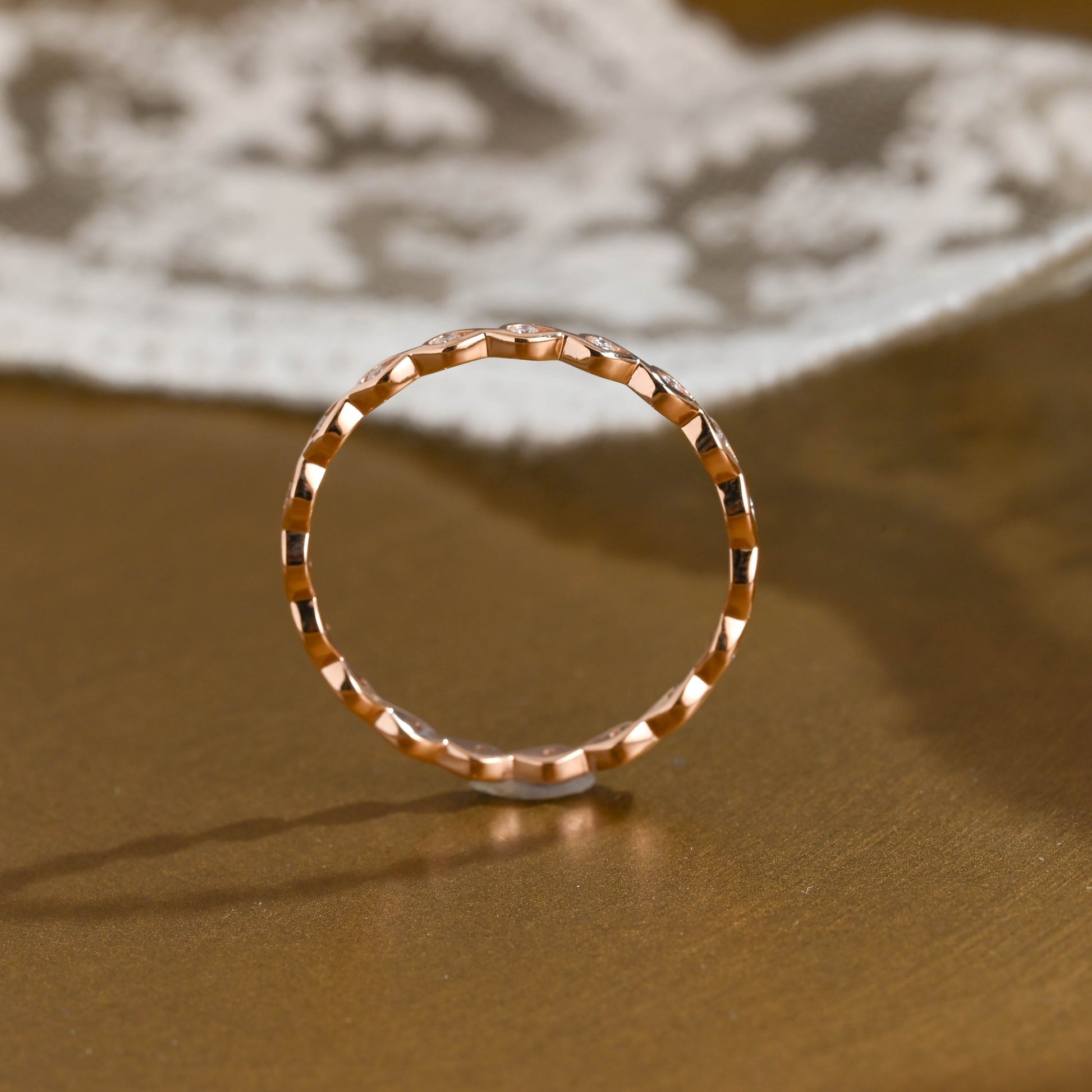 0.37 CT Round Full Eternity Lab Grown Diamond Wedding Band