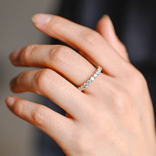 0.37 CT Round Full Eternity Lab Grown Diamond Wedding Band