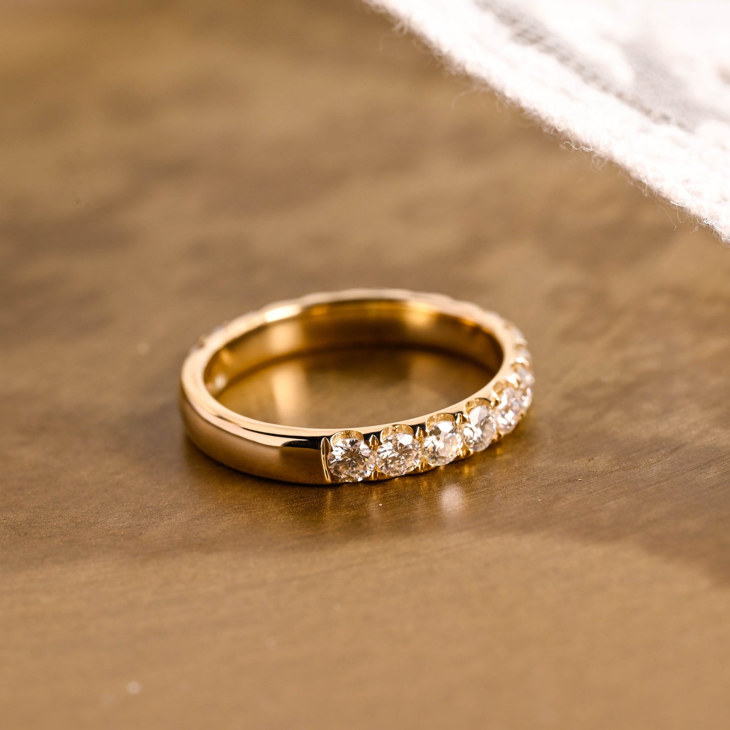 0.37 CT Round Full Eternity Lab Grown Diamond Wedding Band