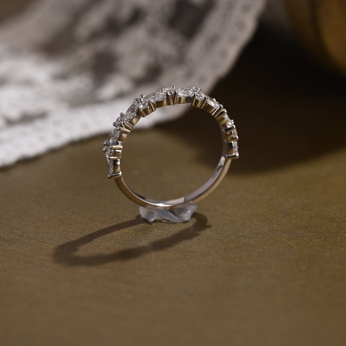 0.37 CT Round Full Eternity Lab Grown Diamond Wedding Band