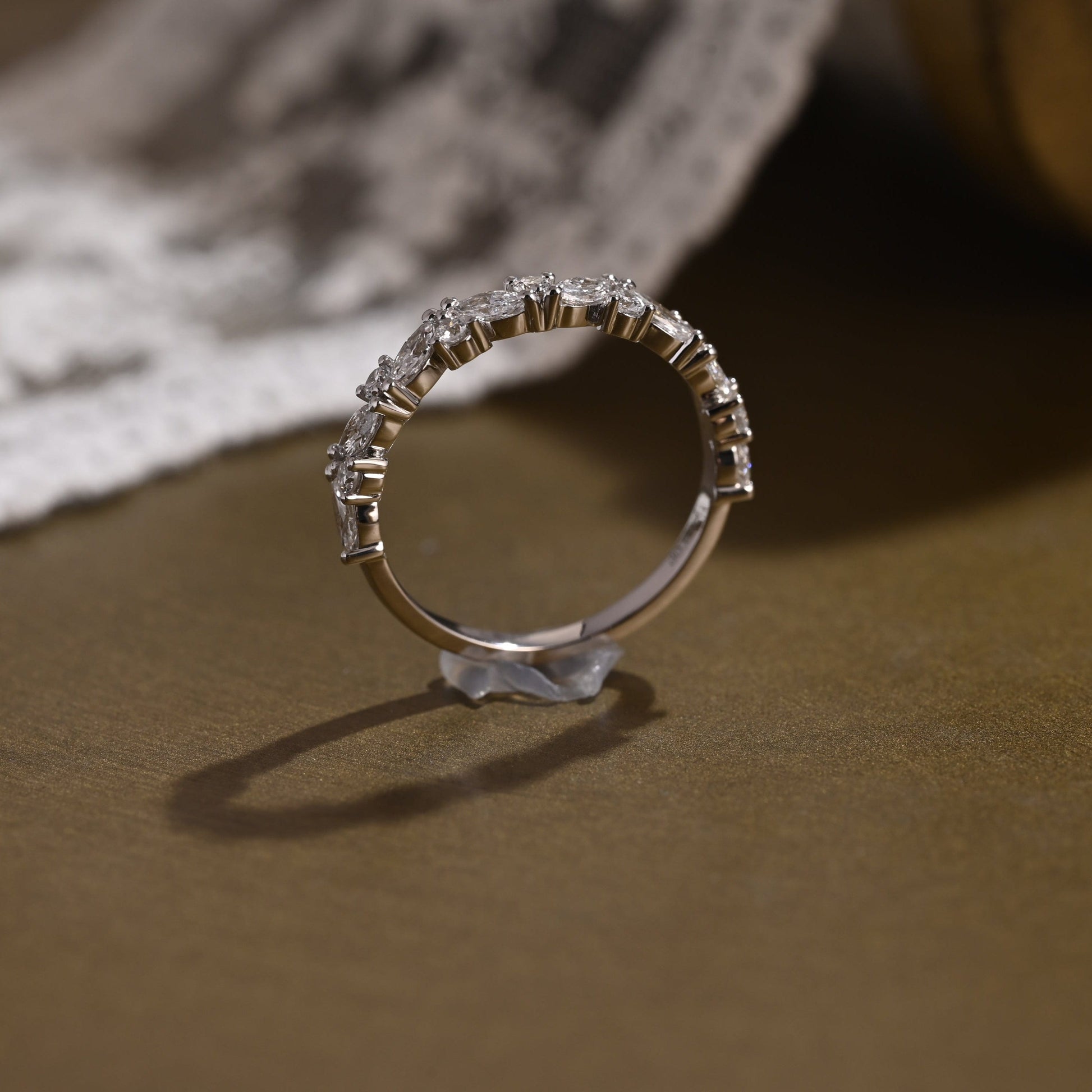 0.37 CT Round Full Eternity Lab Grown Diamond Wedding Band
