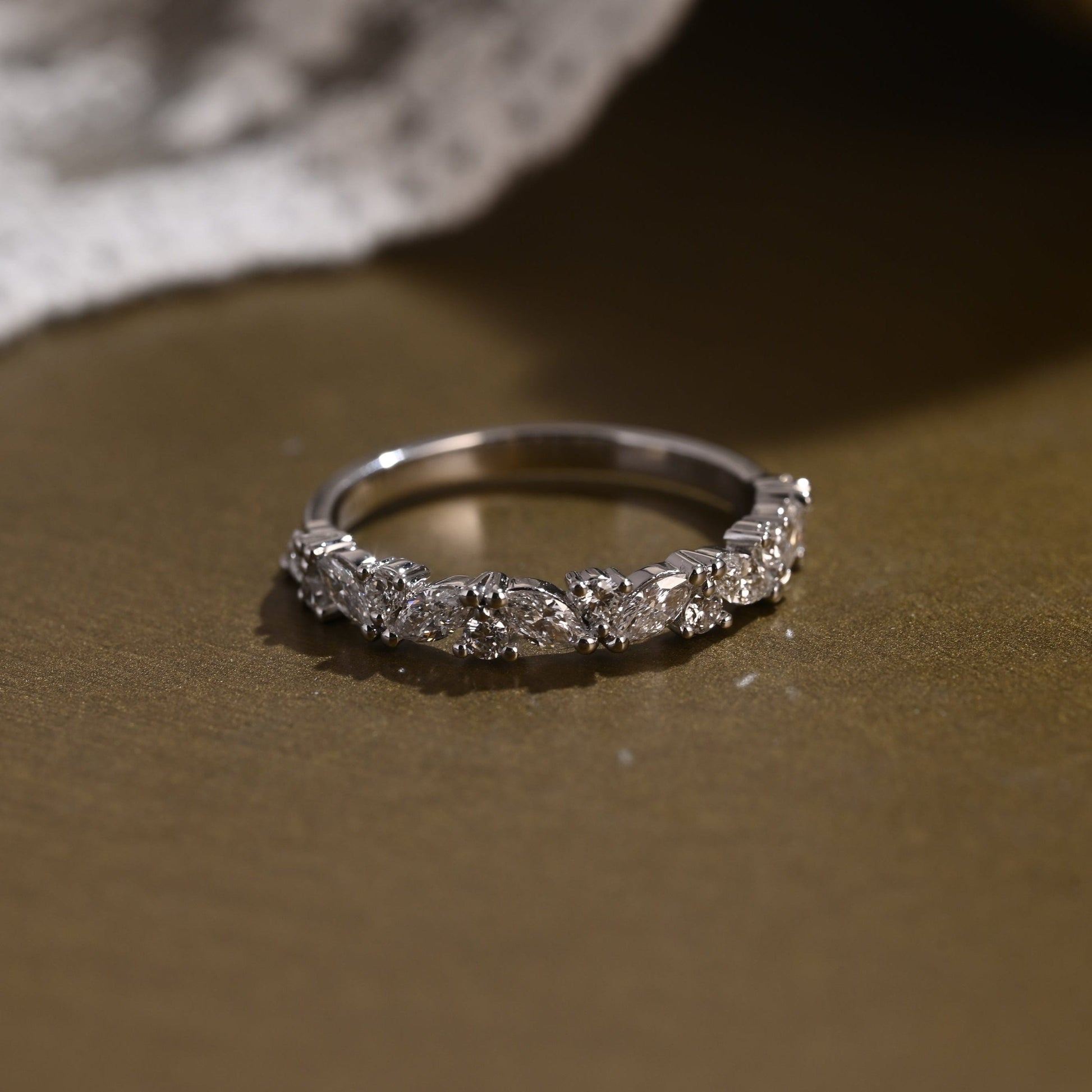 0.37 CT Round Full Eternity Lab Grown Diamond Wedding Band