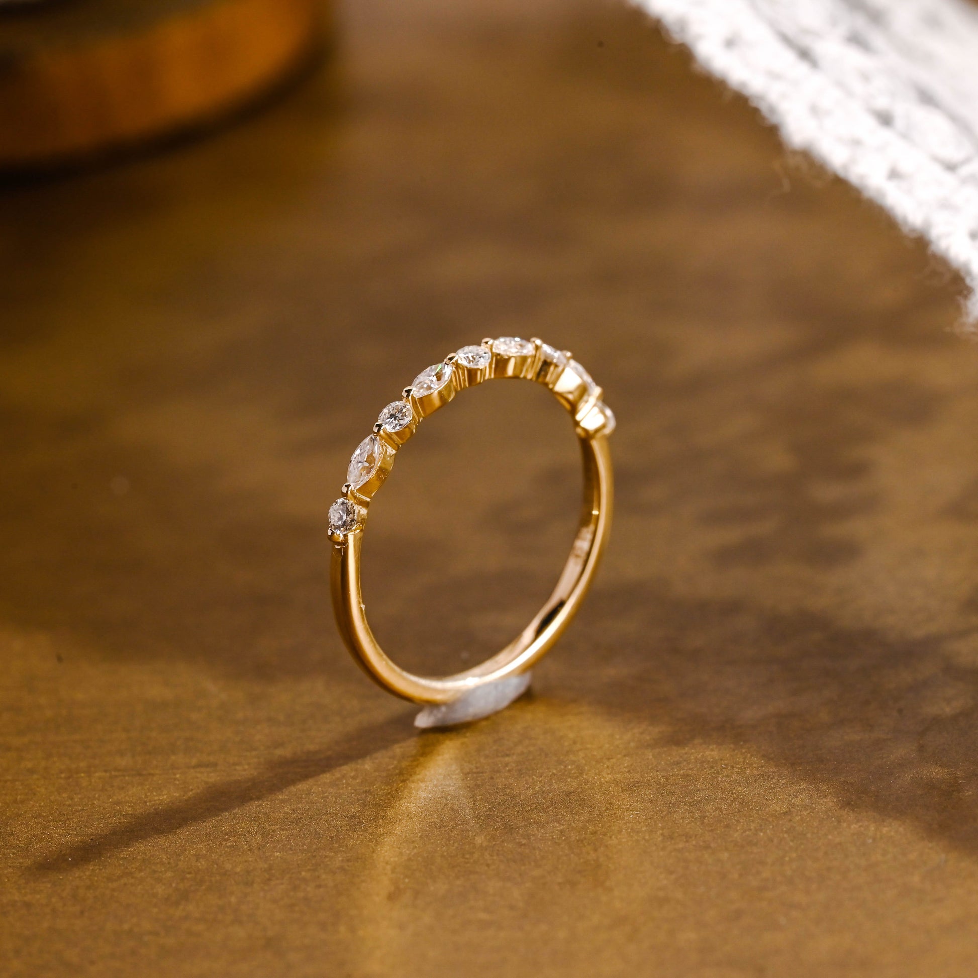 0.37 CT Round Full Eternity Lab Grown Diamond Wedding Band