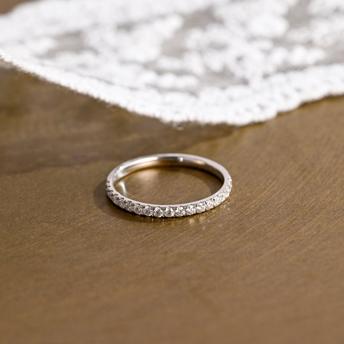 0.37 CT Round Full Eternity Lab Grown Diamond Wedding Band