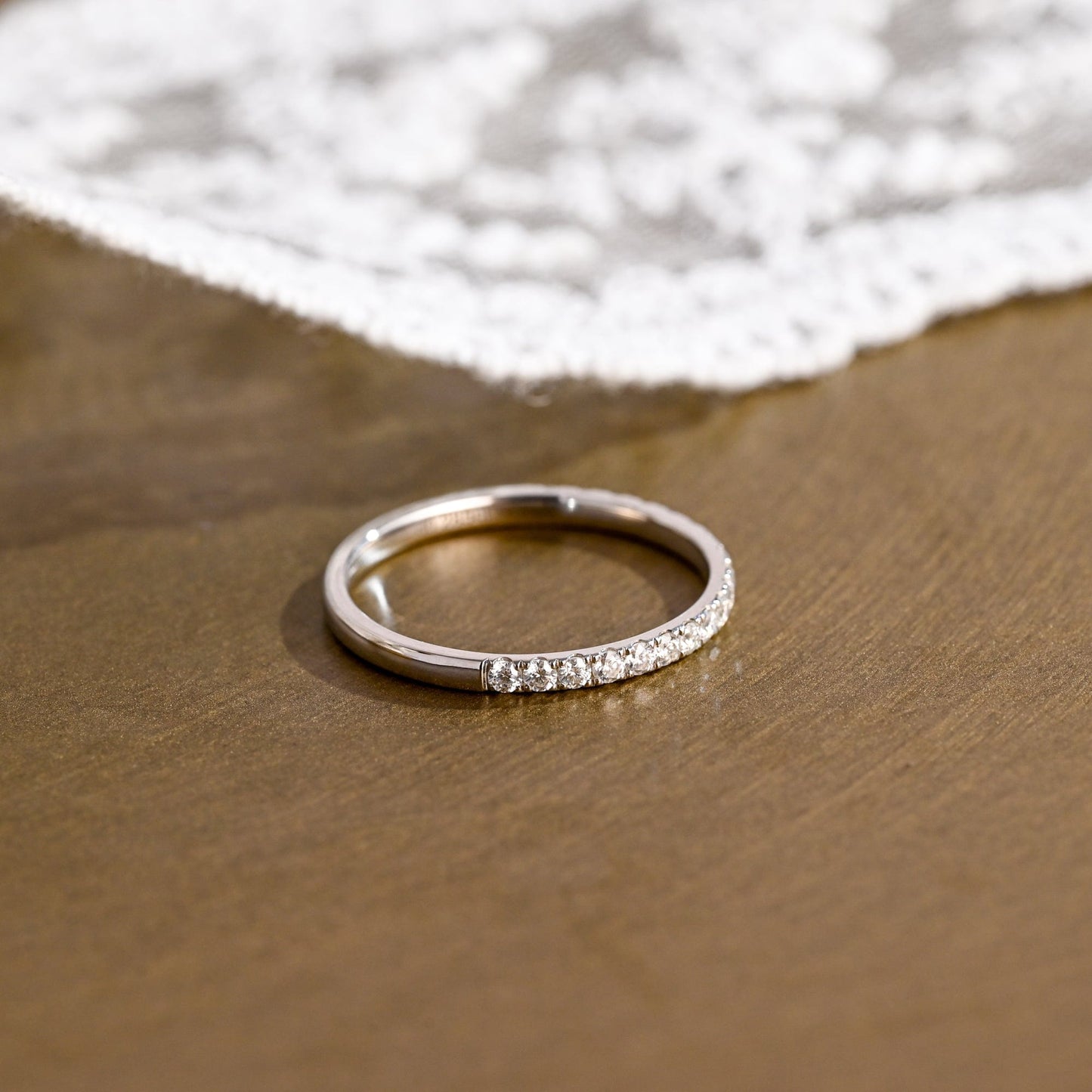 0.37 CT Round Full Eternity Lab Grown Diamond Wedding Band