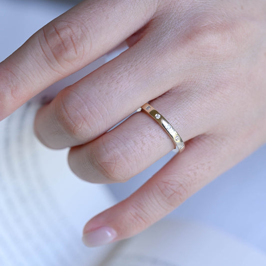 0.37 CT Round Full Eternity Lab Grown Diamond Wedding Band