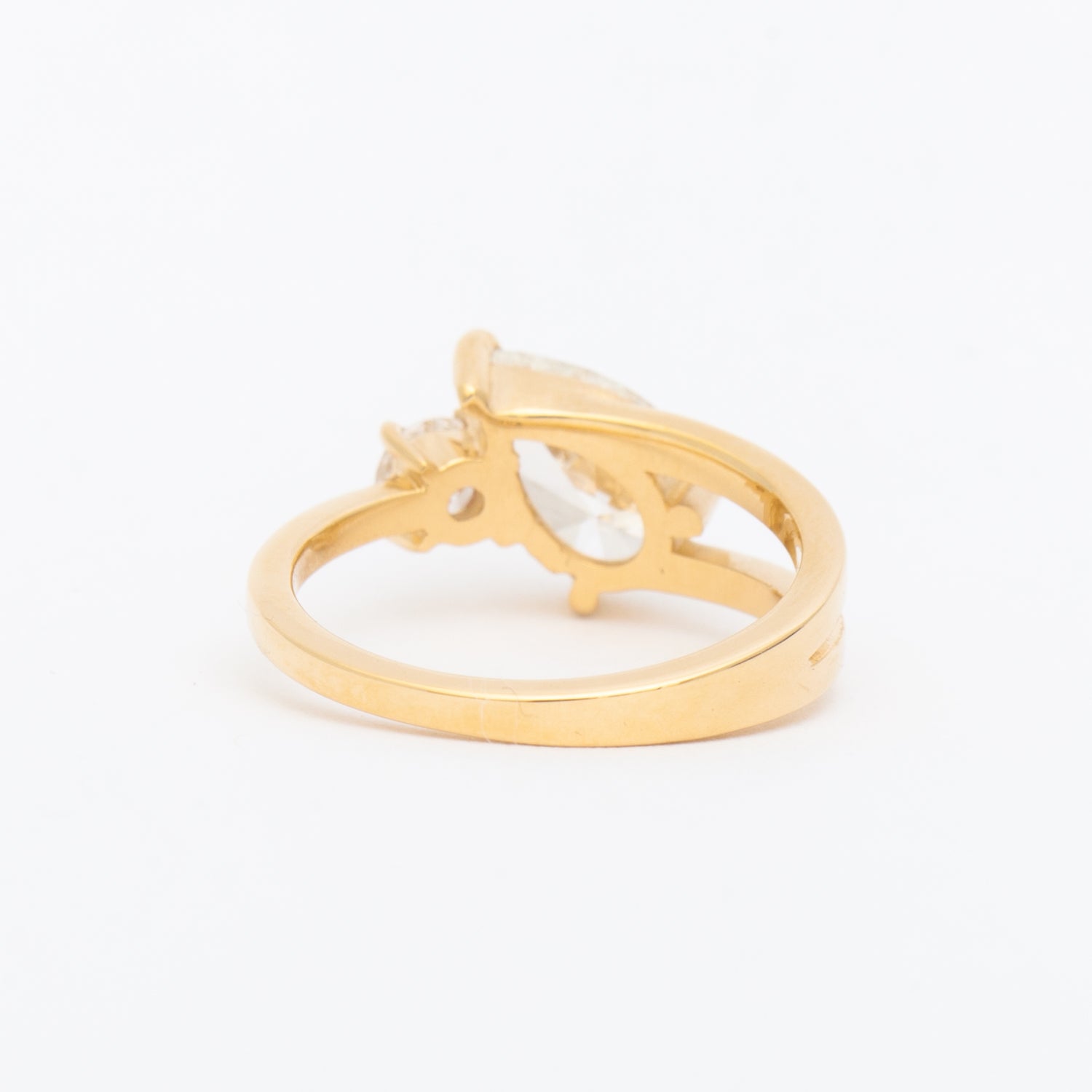 2 CT Round Three Stones Lab Grown Diamond Engagement Ring