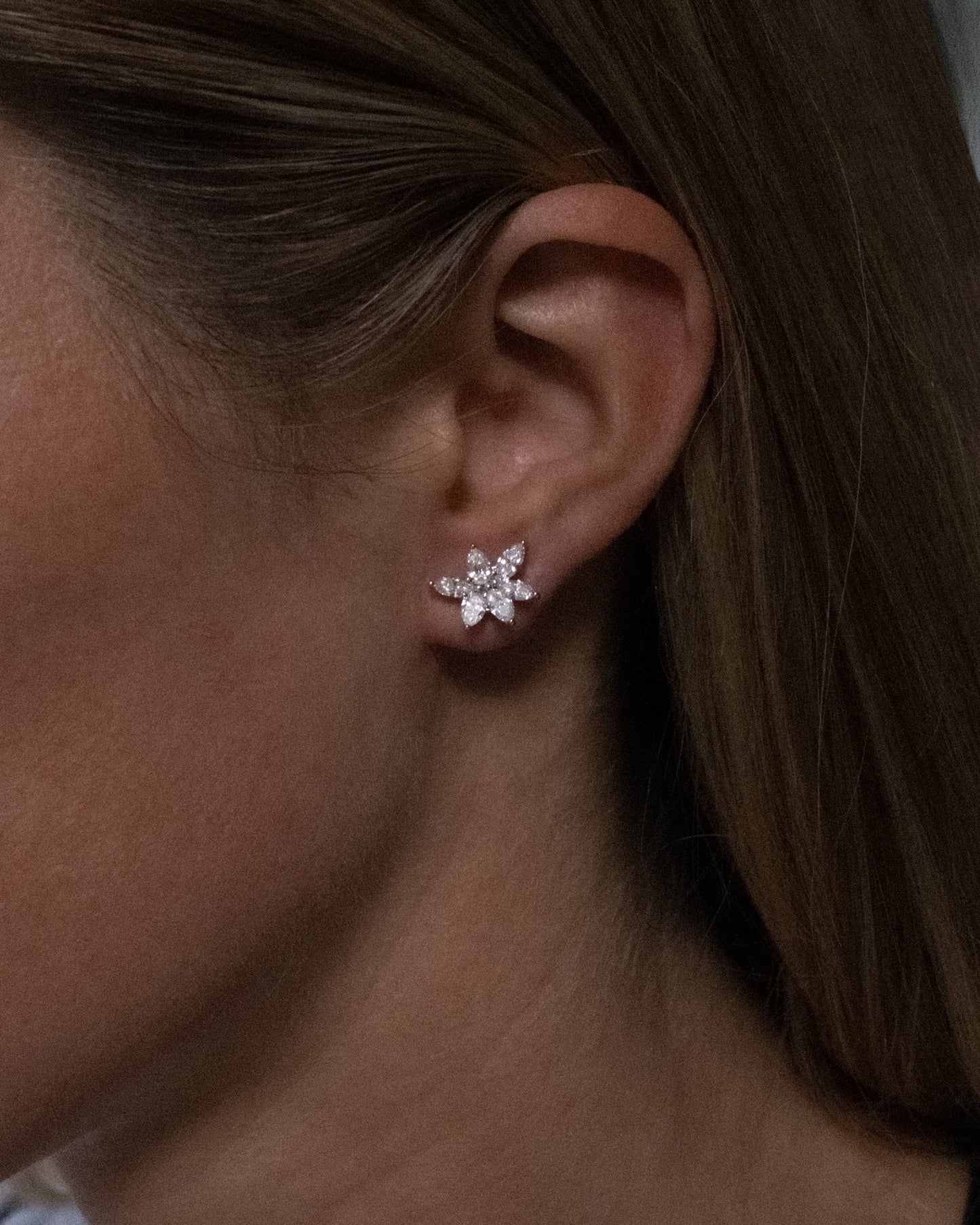 1.0 CT Round Bezel Solitaire Lab Grown Diamond Earrings