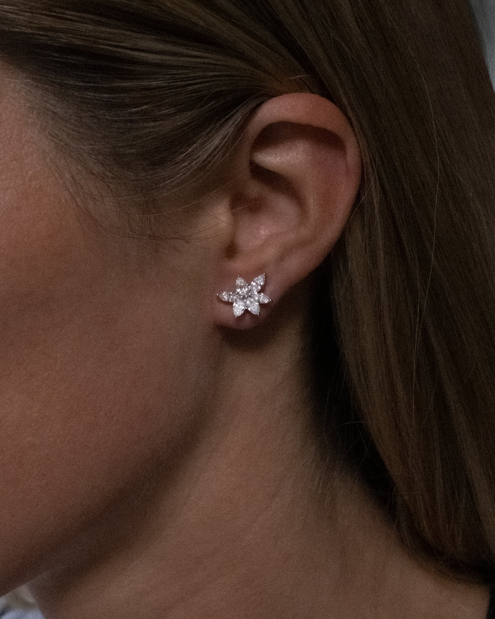 1.0 CT Round Bezel Solitaire Lab Grown Diamond Earrings