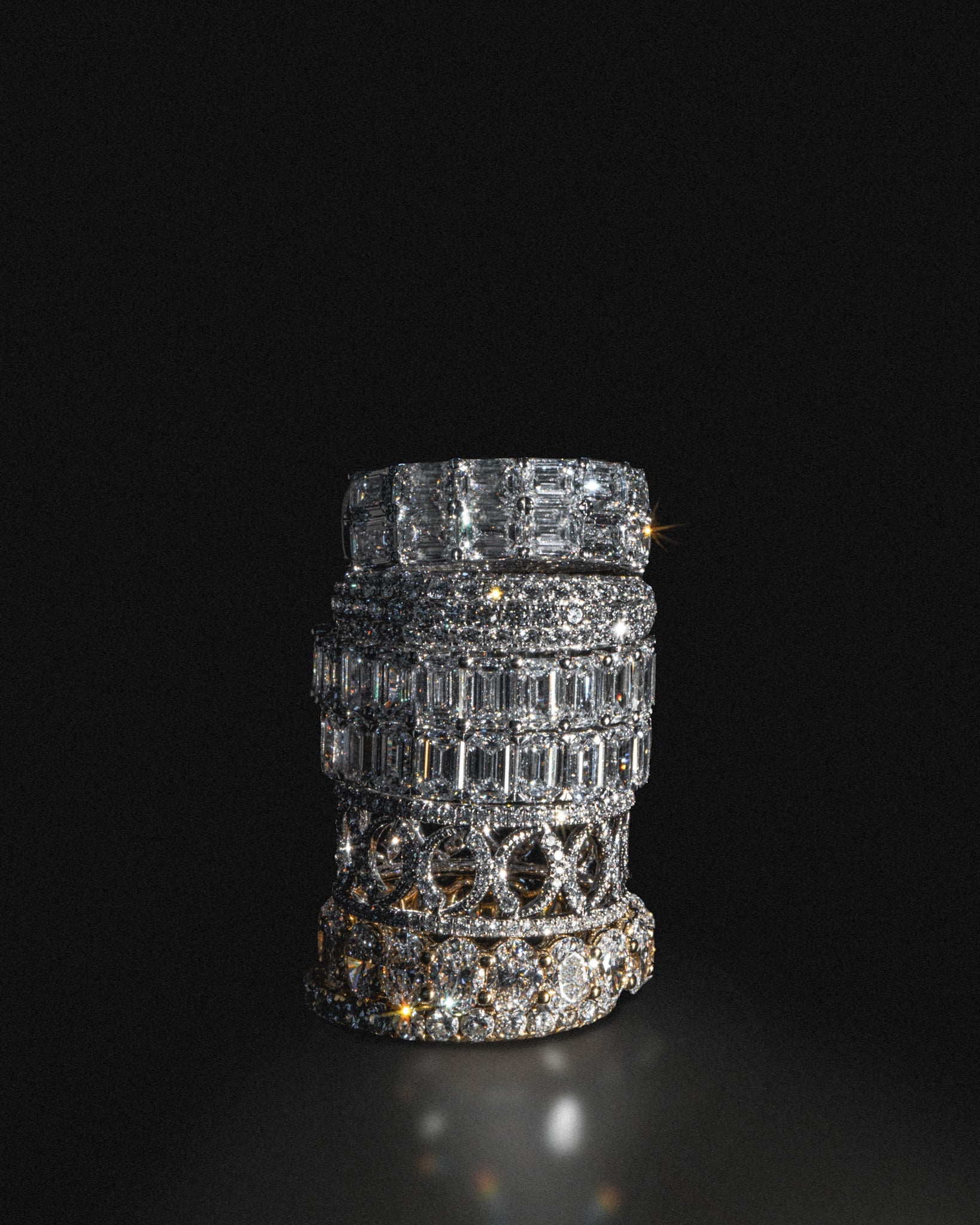 0.37 CT Round Full Eternity Lab Grown Diamond Wedding Band