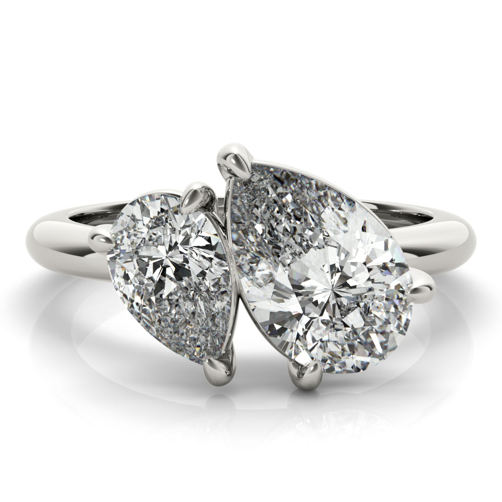 2 CT Round Three Stones Lab Grown Diamond Engagement Ring