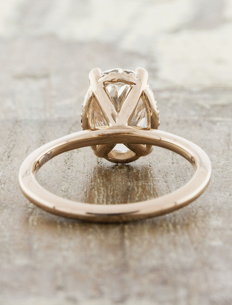 2 CT Round Three Stones Lab Grown Diamond Engagement Ring