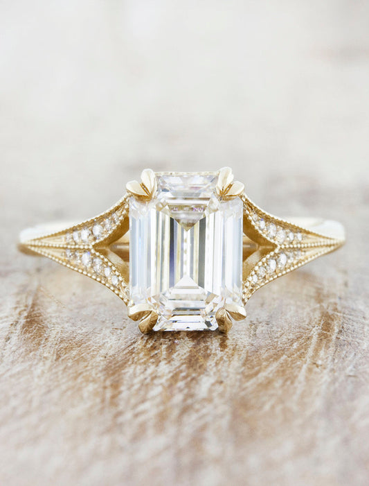 2 CT Round Three Stones Lab Grown Diamond Engagement Ring