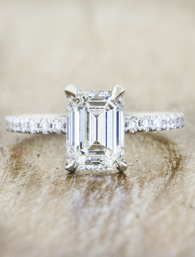 2 CT Round Three Stones Lab Grown Diamond Engagement Ring