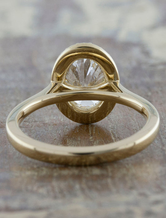 2 CT Round Three Stones Lab Grown Diamond Engagement Ring