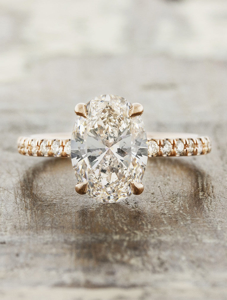 2 CT Round Three Stones Lab Grown Diamond Engagement Ring
