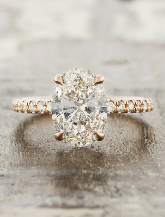 2 CT Round Three Stones Lab Grown Diamond Engagement Ring