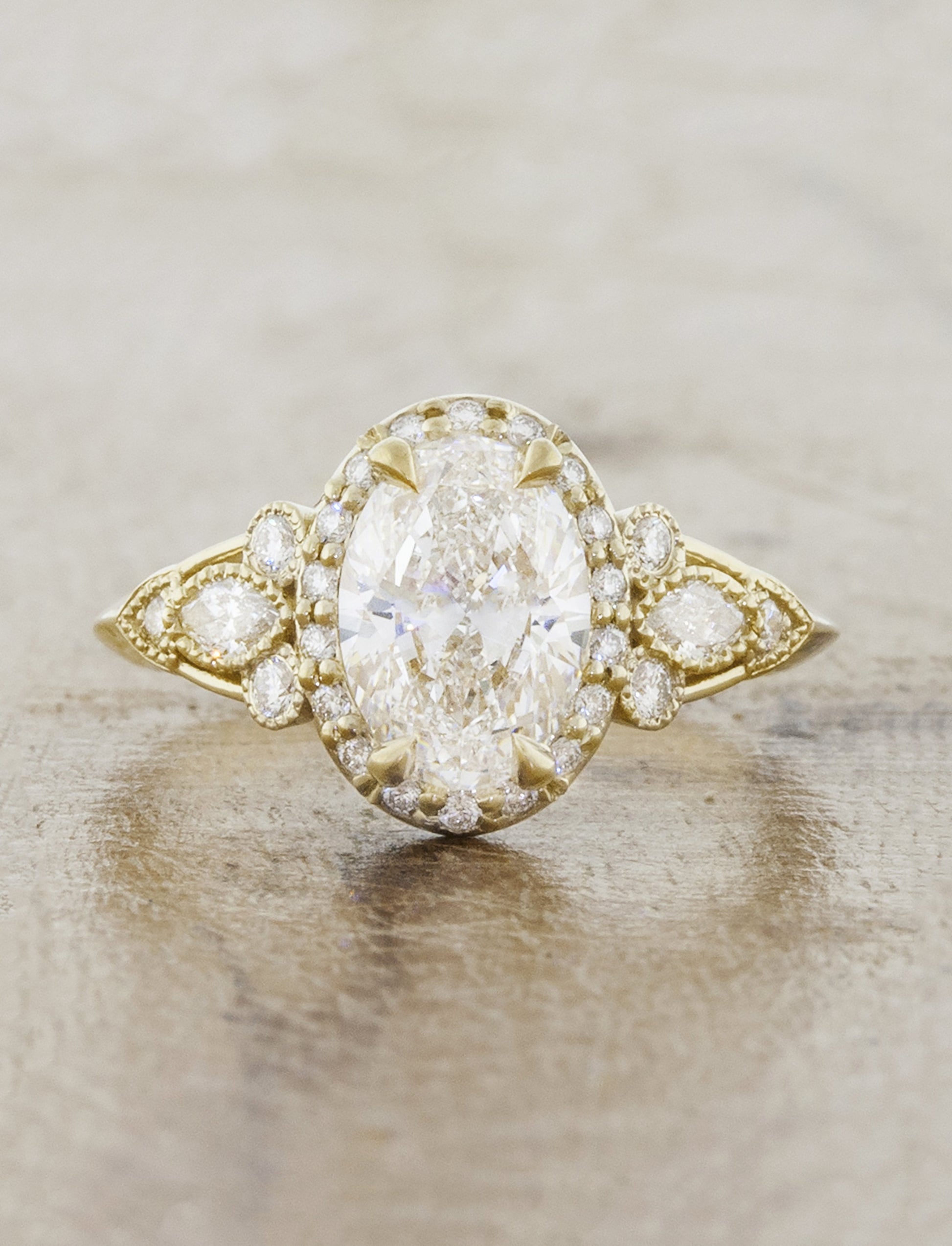 2 CT Round Three Stones Lab Grown Diamond Engagement Ring
