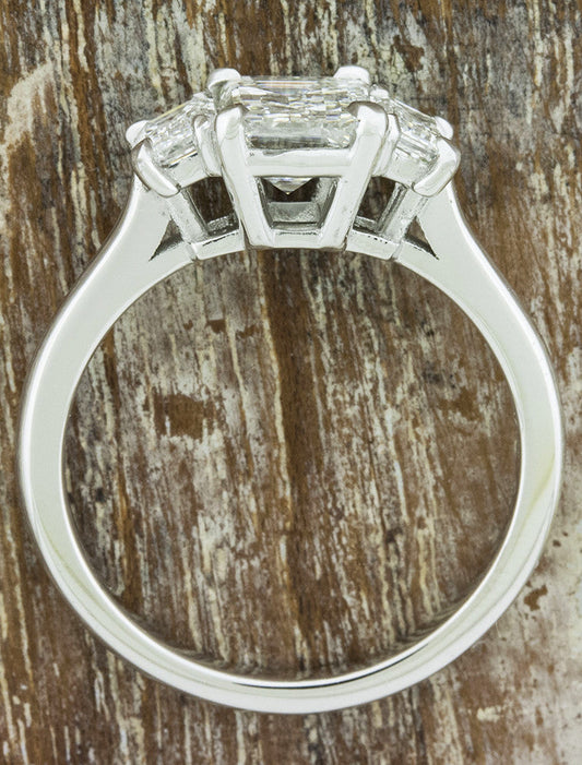 2 CT Round Three Stones Lab Grown Diamond Engagement Ring