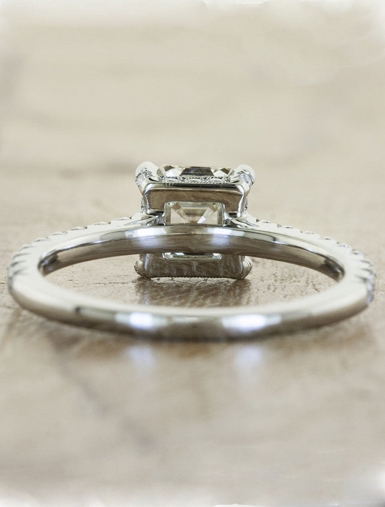 2 CT Round Three Stones Lab Grown Diamond Engagement Ring