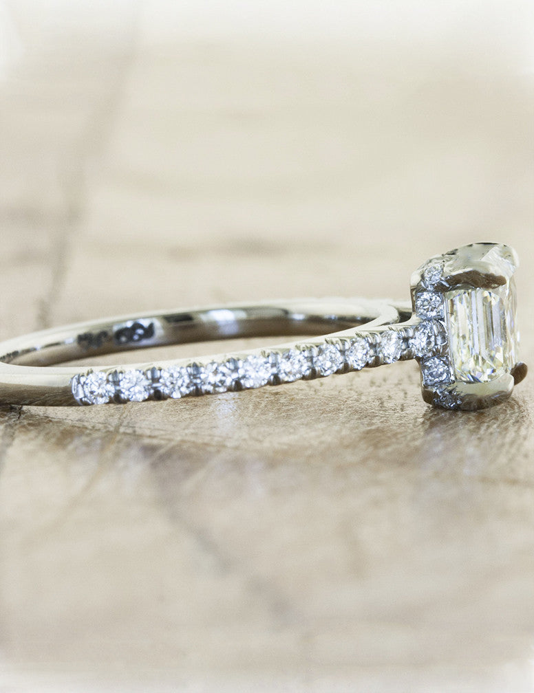 2 CT Round Three Stones Lab Grown Diamond Engagement Ring