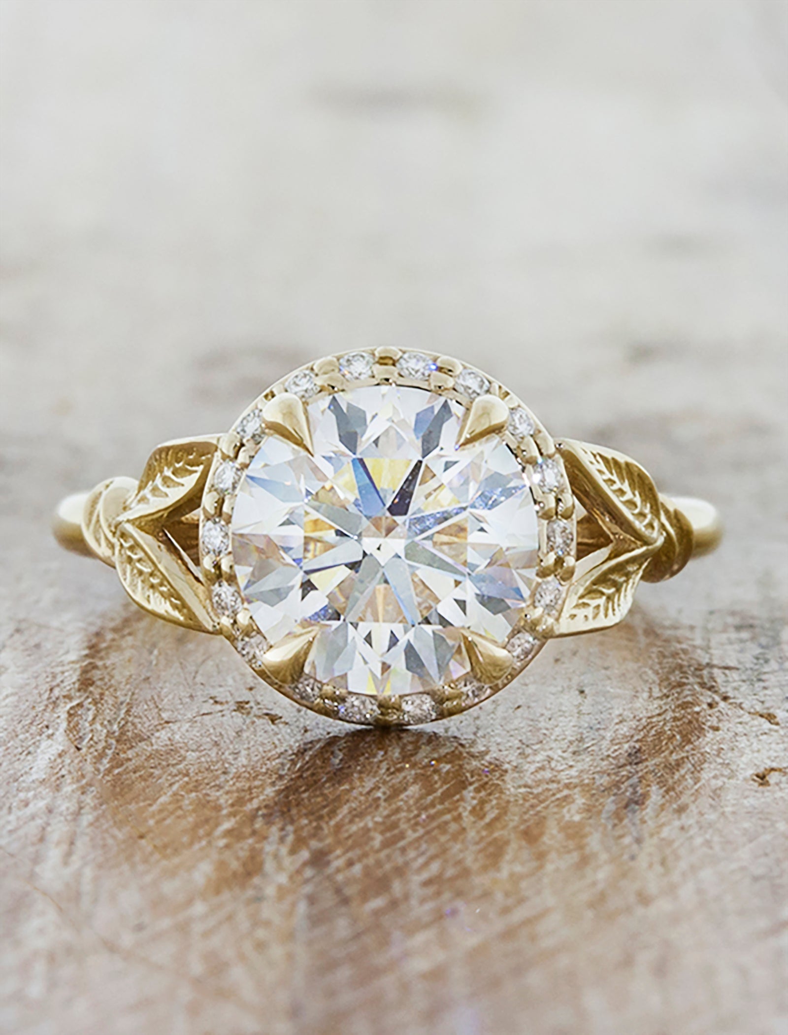 2 CT Round Three Stones Lab Grown Diamond Engagement Ring