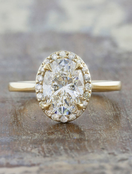 2 CT Round Three Stones Lab Grown Diamond Engagement Ring