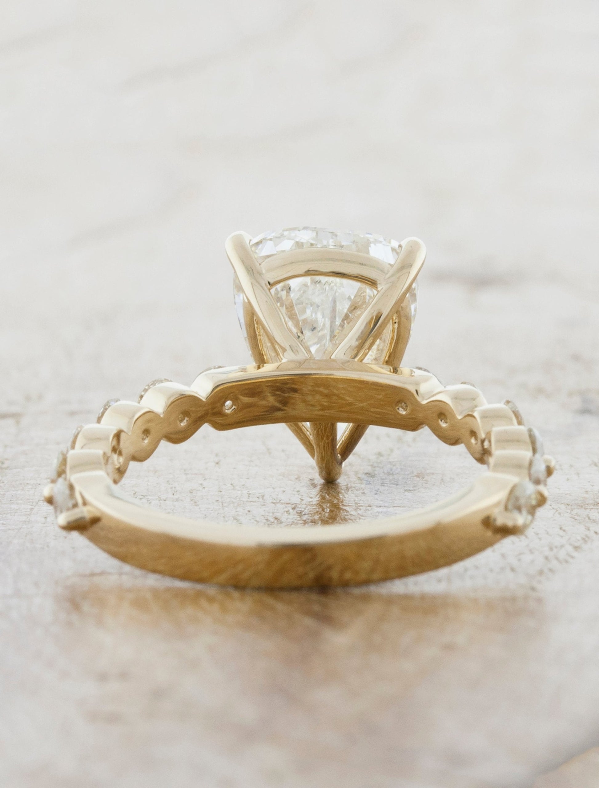 2 CT Round Three Stones Lab Grown Diamond Engagement Ring