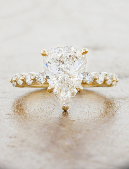 2 CT Round Three Stones Lab Grown Diamond Engagement Ring