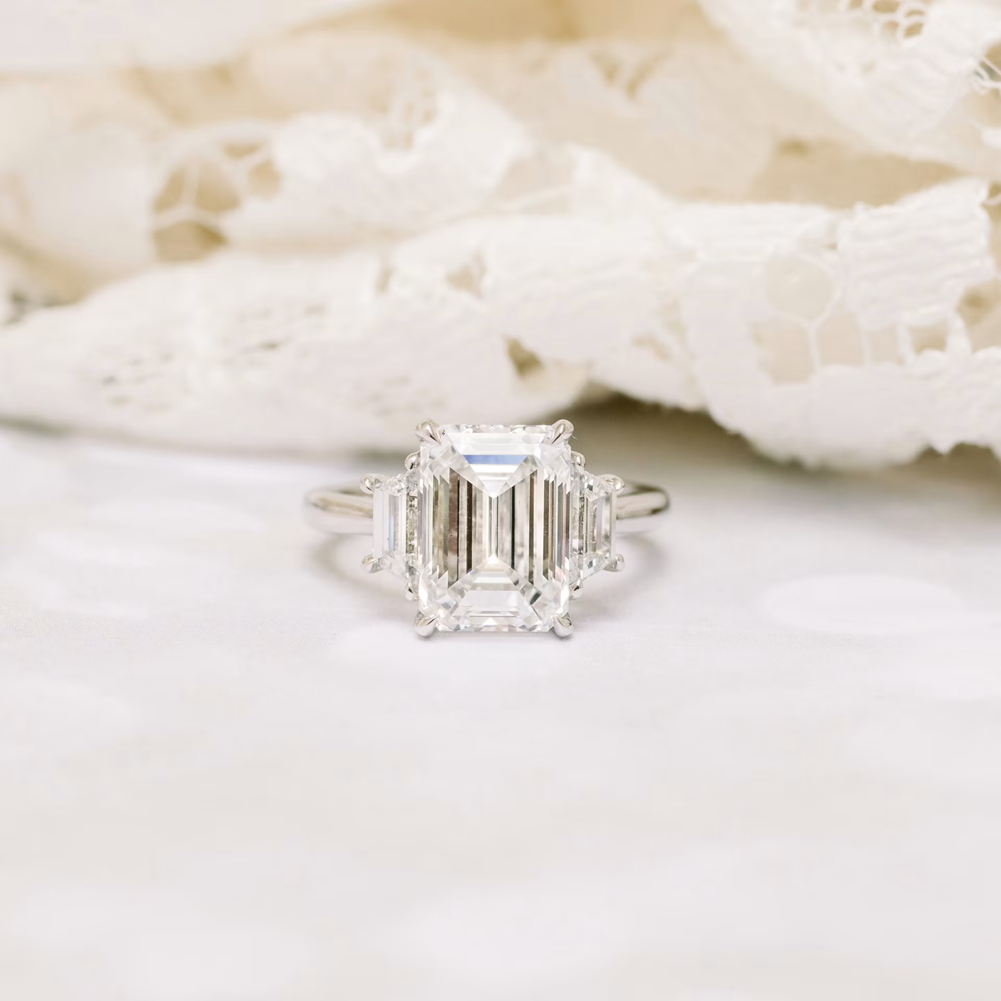 Marquise Cut Cluster Styled Lab Grown Diamond Engagement Ring