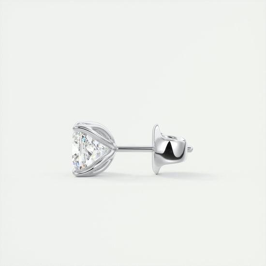 1.0 CT Round Solitaire CVD G/VS Diamond Earrings 4