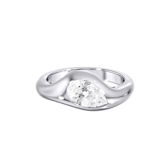 2 CT Round Three Stones Lab Grown Diamond Engagement Ring