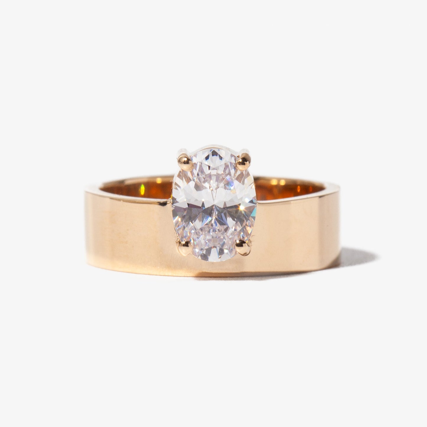 2 CT Round Three Stones Lab Grown Diamond Engagement Ring
