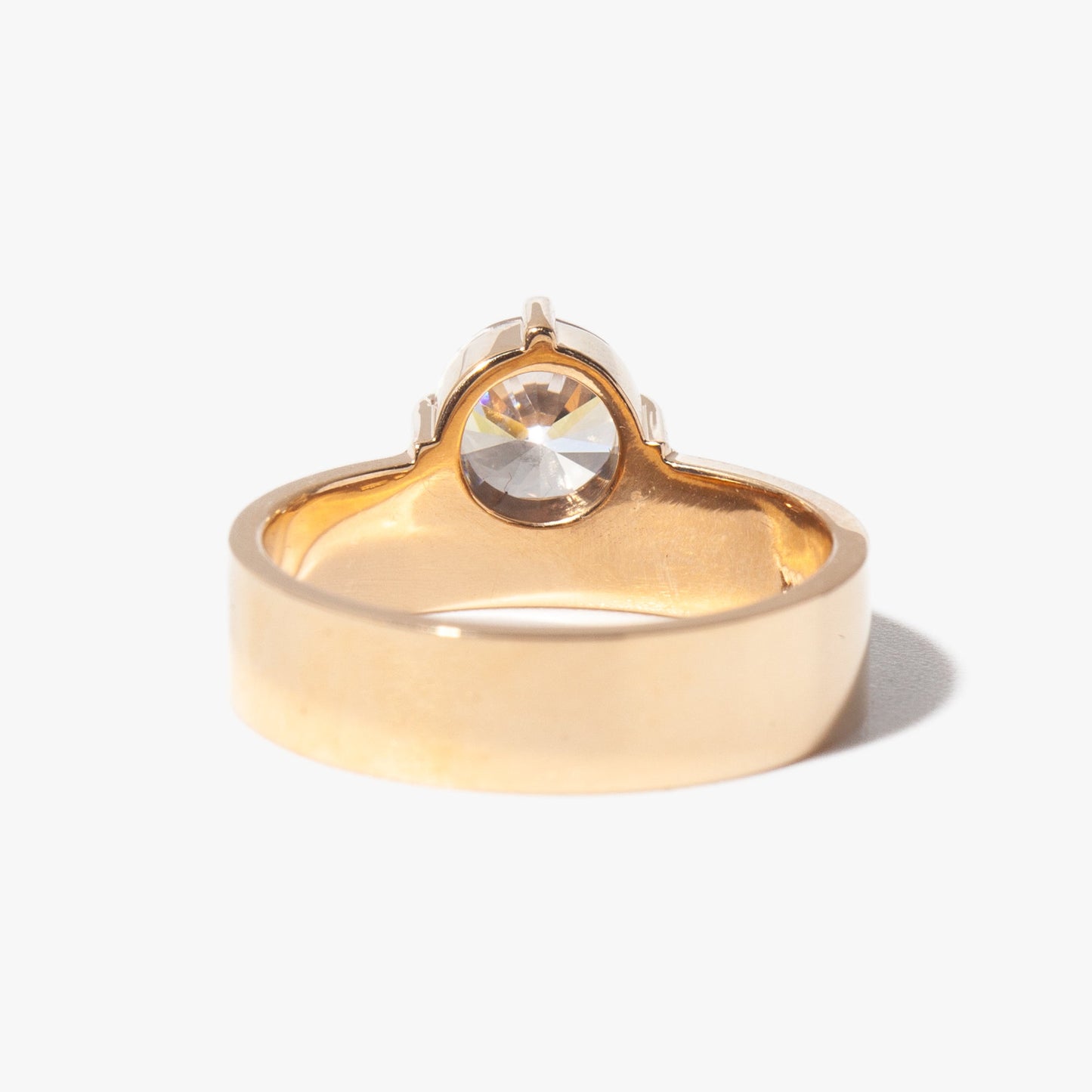 2 CT Round Three Stones Lab Grown Diamond Engagement Ring