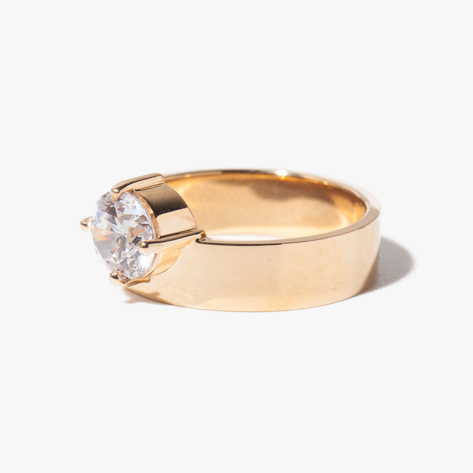 2 CT Round Three Stones Lab Grown Diamond Engagement Ring