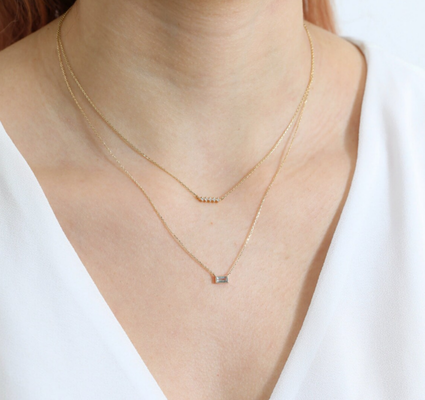 1.0 CT Round Bezel Solitaire Lab Grown Diamond Necklace