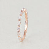 1.44 CT Marquise Shaped Moissanite Full Eternity Wedding Band 3