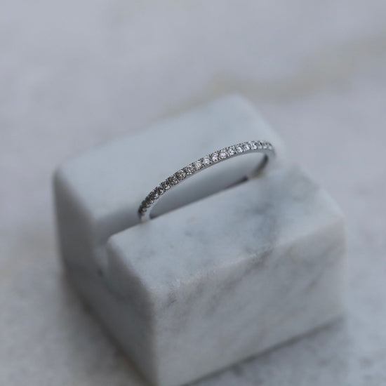 0.25 CT Round Half Eternity CVD EF/VS Diamond Wedding Band 1