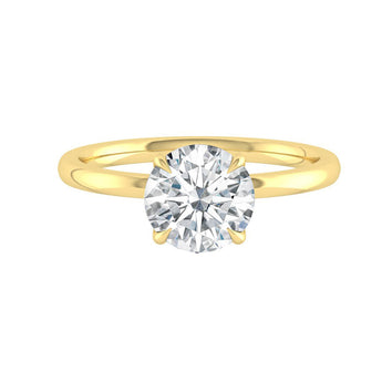 1.85 CT Round Cut Solitaire Moissanite Engagement Ring 8