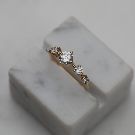 0.80 CT Round Dainty CVD EF/VS Diamond Wedding Band 5