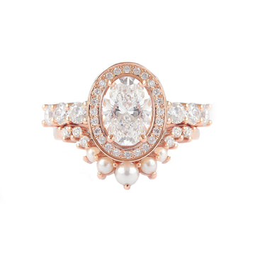 1.5 CT Oval Halo CVD F/VS1 Diamond Engagement Ring 4