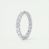 2.1 CT Round Full Eternity CVD EF/VVS Diamond Wedding Band 4