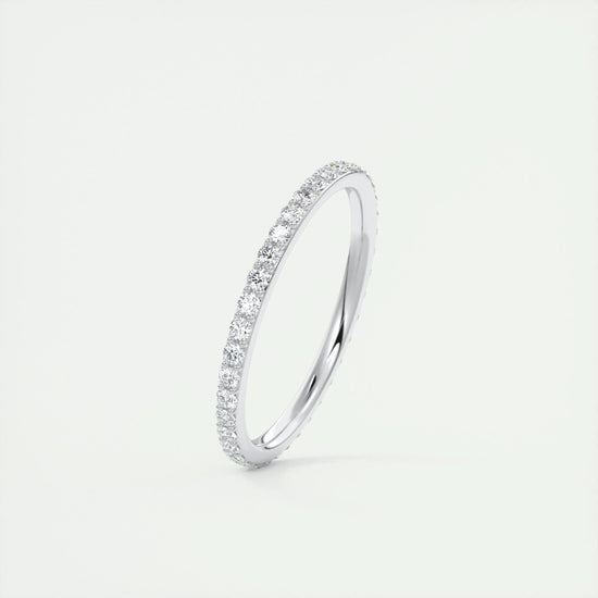 0.37 CT Round Full Eternity CVD EF/VVS Diamond Wedding Band 2