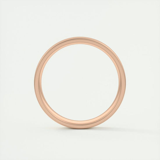 Satin-Finish Classic White Gold Men's Band 11