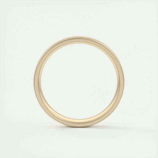 Satin-Finish Classic White Gold Men's Band 9