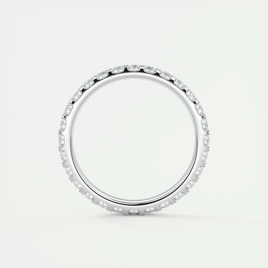 0.84 CT Round Full Eternity CVD EF/VVS Diamond Wedding Band 5