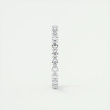 0.69 CT Round Full Eternity CVD EF/VVS Diamond Wedding Band 3