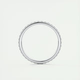 0.74 CT Round Full Eternity CVD EF/VVS Diamond Wedding Band 5